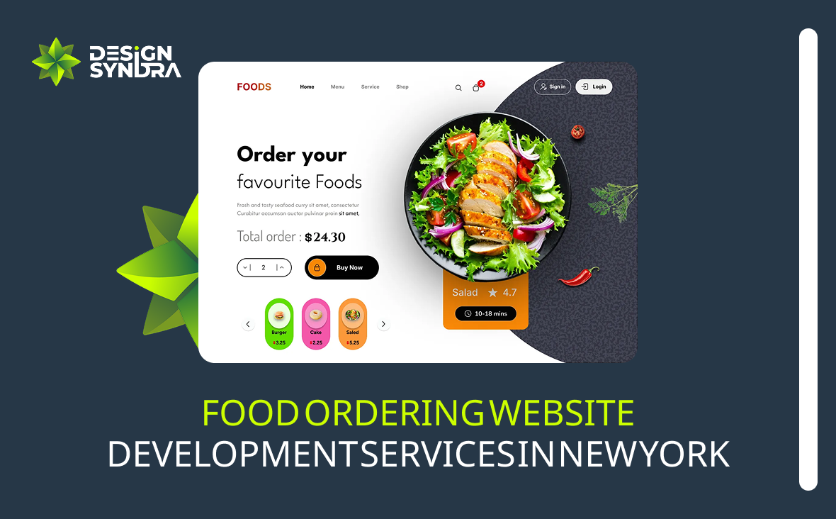 Food Ordering Website Development Services in New York | Design Syndra